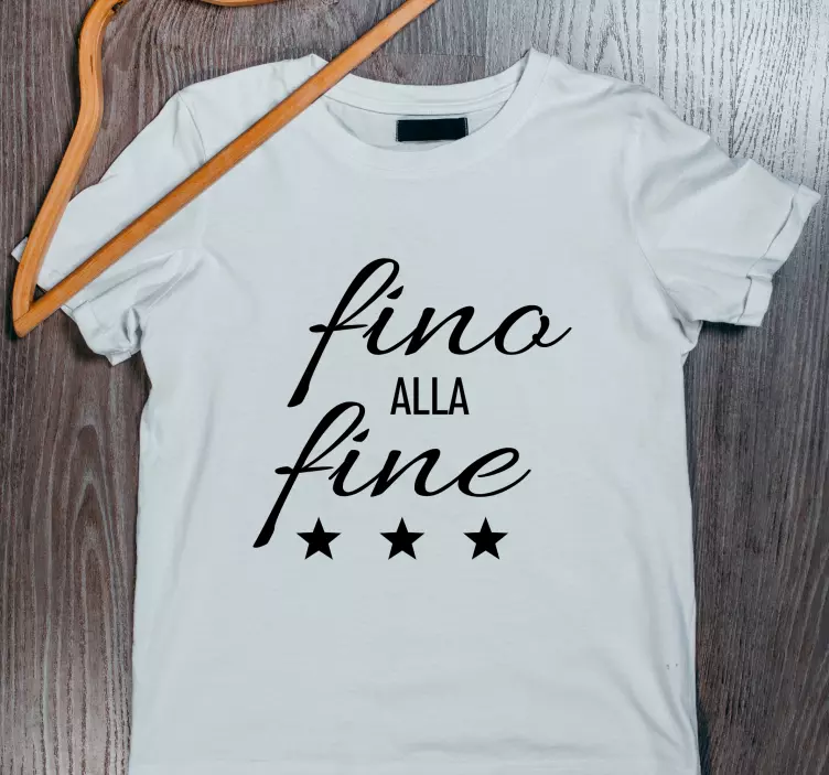 maglietta per uomo fino alla fine - TenStickers