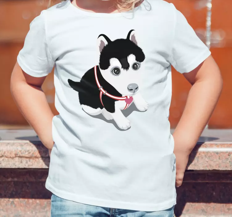 Magliette cucciolo di husky - TenStickers