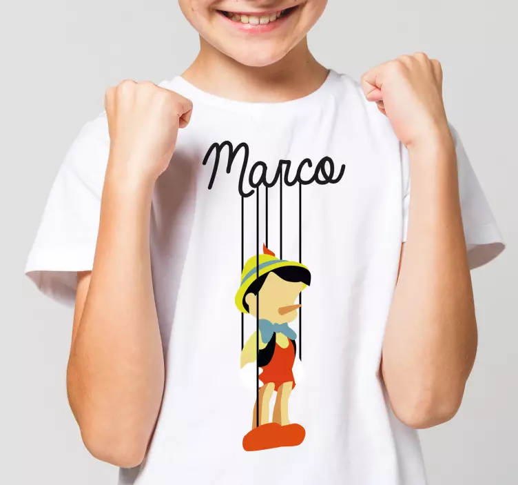Maglietta infantile Pinocchio personalizzato - TenStickers