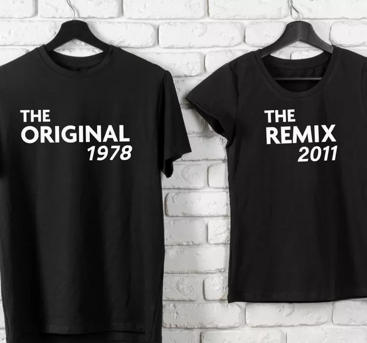 T-shirt padre e figlio El originale y el remix - TenStickers