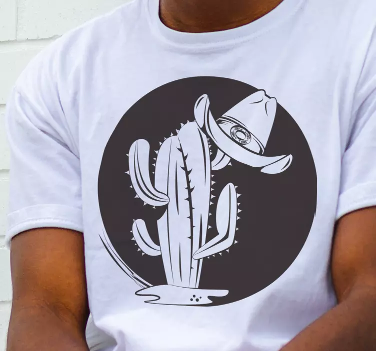 Magliette cactus con cappello - TenStickers