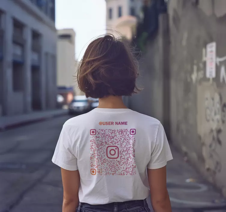 Maglie codice qr instagram - TenStickers