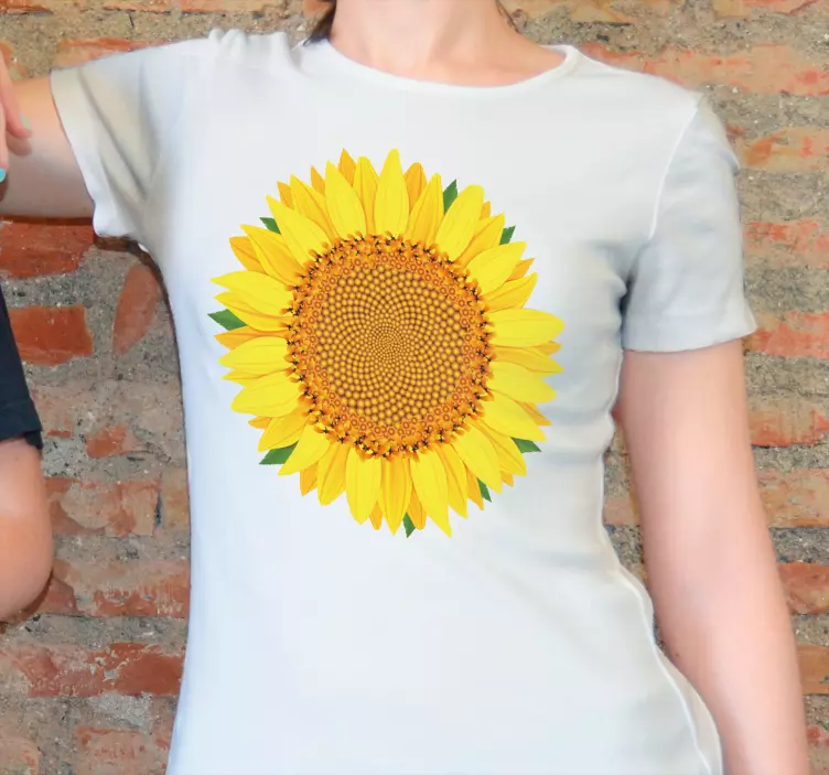 Magliette girasole vibrante - TenStickers