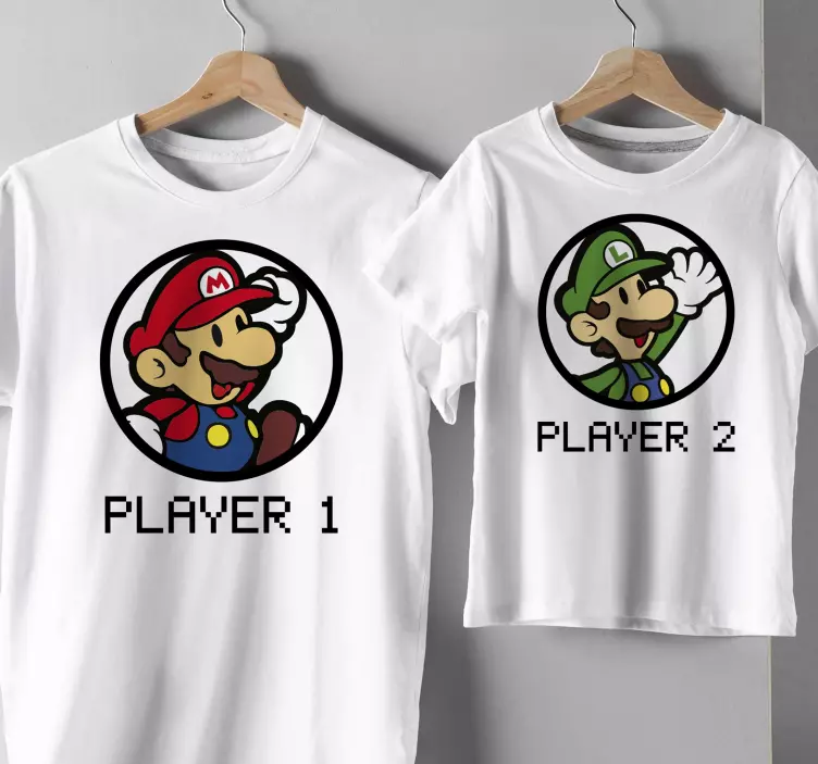 Maglietta infantile Camiseta mario y luigi - TenStickers