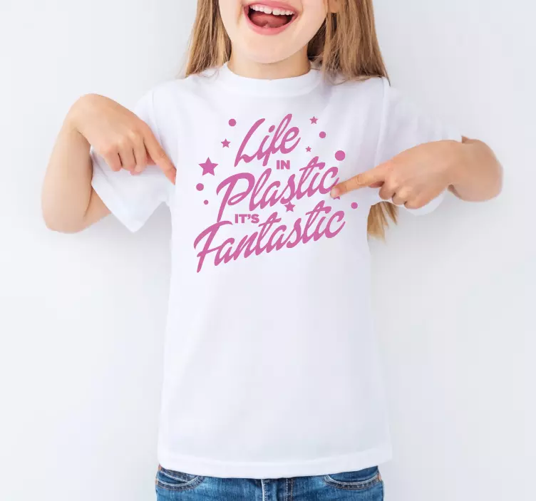 Maglietta infantile "La vita in plastica" - TenStickers