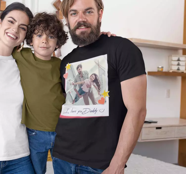 Maglietta personalizzabile con foto per festa papà - TenStickers