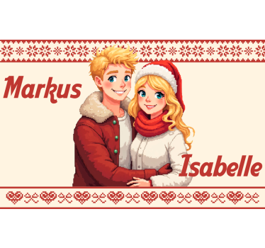 Maglietta fidanzati tu ed io per sempre personalizzabili - TenStickers