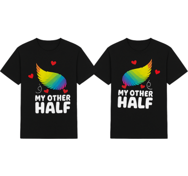 Maglietta fidanzati la mia altra metà lgbt - TenStickers
