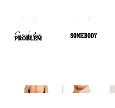 Maglietta fidanzati problema di qualcuno - TenStickers