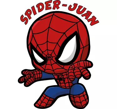 T-shirt da bambino spider-man con nome - TenStickers