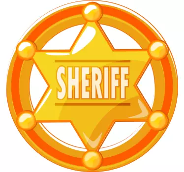 Maglietta infantile distintivo da sceriffo - TenStickers