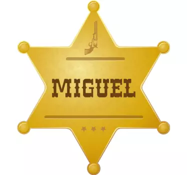 Maglietta infantile distintivo da sceriffo personalizzato - TenStickers