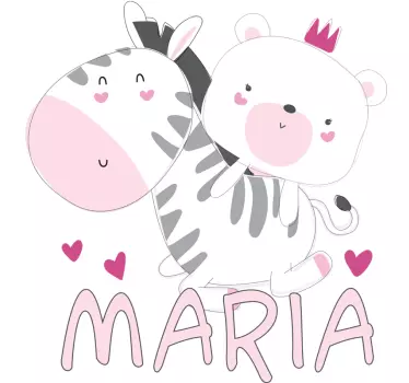 Maglietta infantile amici animali carini - TenStickers