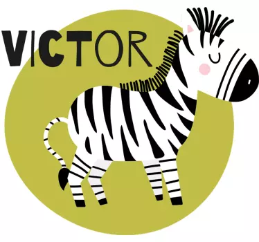 Maglietta infantile personaggi di zebra carini - TenStickers
