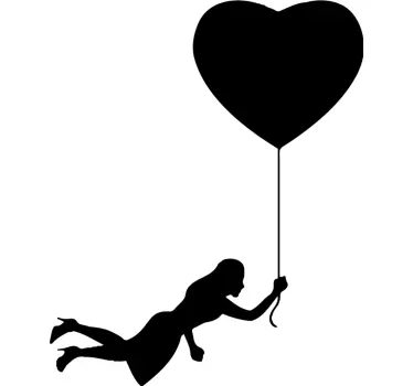 Maglietta fidanzati palloncini a forma di cuore - TenStickers