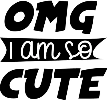 Maglietta infantile sono così carino - TenStickers