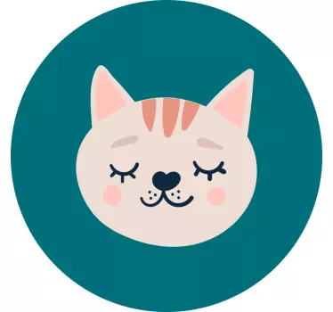 Maglietta infantile faccia di gatto carina - TenStickers