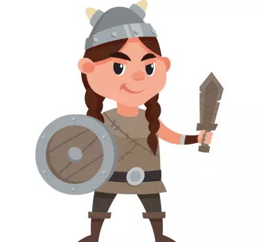 Maglietta infantile personaggio guerriero vichingo - TenStickers