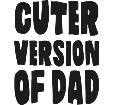 Maglietta infantile papà più carino - TenStickers