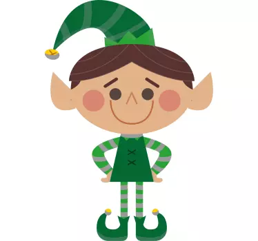 Maglietta infantile elf festoso e allegro - TenStickers