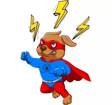 Maglietta infantile avventura del cane supereroe - TenStickers