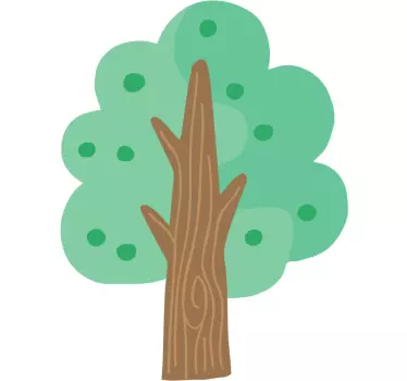 Maglietta infantile design albero verde - TenStickers