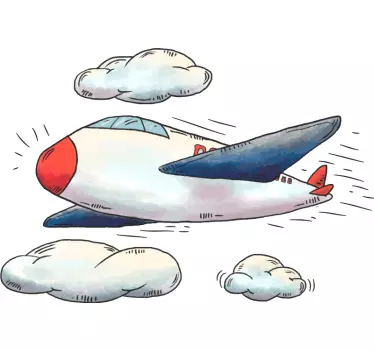 T-shirt infantile Aereo dal naso rosso - TenStickers