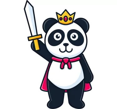 Maglietta infantile avventura del re panda - TenStickers