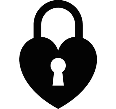 Maglietta fidanzati tema chiave e serratura - TenStickers