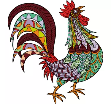 Maglietta infantile design gallo colorato - TenStickers