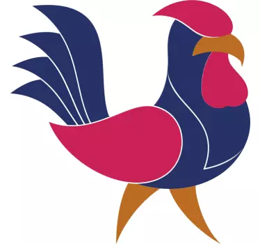 Maglietta infantile gallo colorato vivace - TenStickers