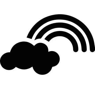 Maglietta infantile divertimento nuvola arcobaleno - TenStickers