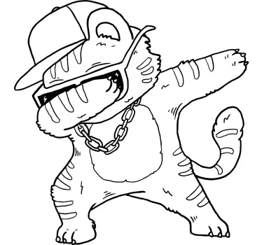 Maglietta infantile vibe di gatti cool - TenStickers