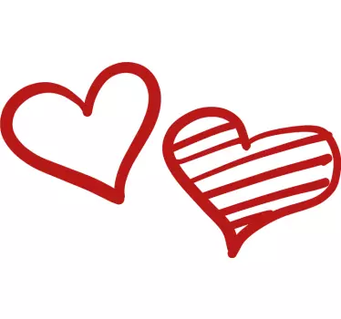 Maglietta fidanzati cuore romantico coppia - TenStickers