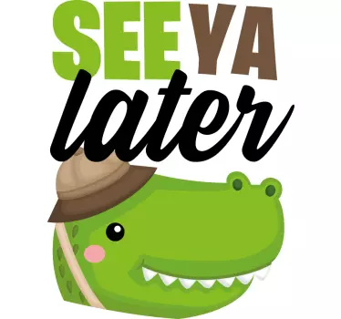 Maglietta infantile ci vediamo dopo coccodrilli - TenStickers