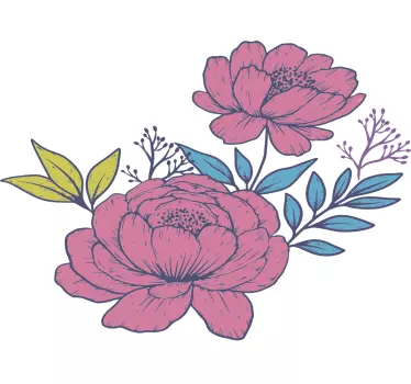 Maglietta infantile fiori di delizia - TenStickers