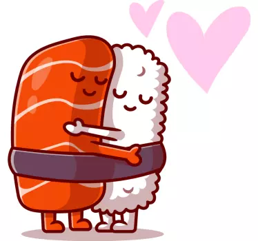 Maglietta fidanzati abbraccio dolce coppia - TenStickers