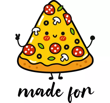 Maglietta fidanzati pizza e bibita insieme - TenStickers