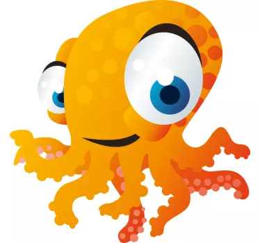 Maglietta infantile personaggio polpo allegro - TenStickers