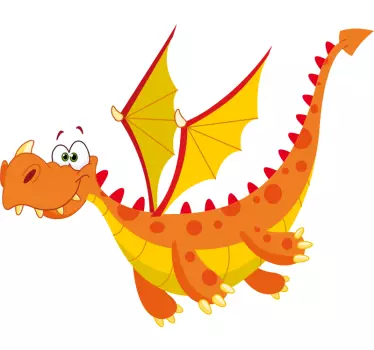 Maglietta infantile drago cartone allegro - TenStickers