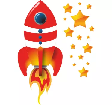 Maglietta infantile avventura nella navetta spaziale - TenStickers