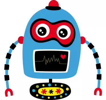 T-shirt infantile Camiseta robot azul redondo - TenStickers