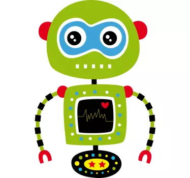 T-shirt infantile Camiseta robot verde - TenStickers