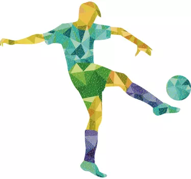 Maglietta infantile giocatore di calcio colorato - TenStickers