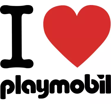 Maglietta infantile amore per l'abbigliamento playmobil - TenStickers