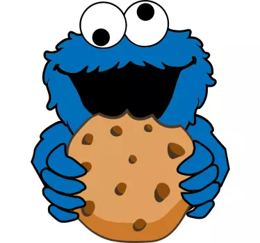 Maglietta infantile mostro dei biscotti felice - TenStickers