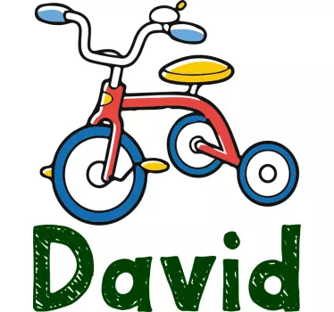 Maglietta infantile design triciclo colorato - TenStickers
