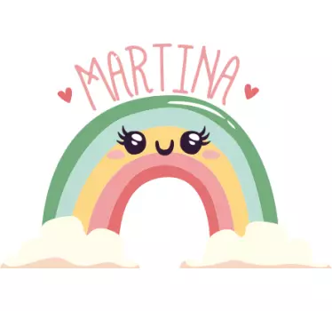 Maglietta infantile personalizzazione arcobaleno gioioso - TenStickers
