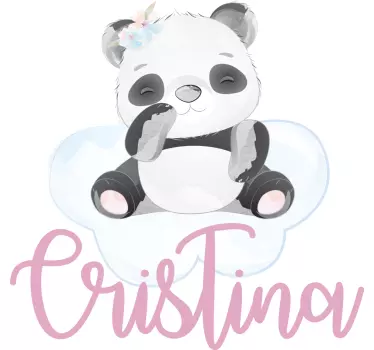 Maglietta infantile design panda carino - TenStickers