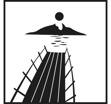 Maglietta infantile tramonto sul pontile - TenStickers